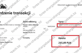 Cauvo Capital - возврат/чарджбэк 265,89 PLN